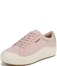 Dr. Scholl's Time Off Embroidered Textured Platform Sneakers
