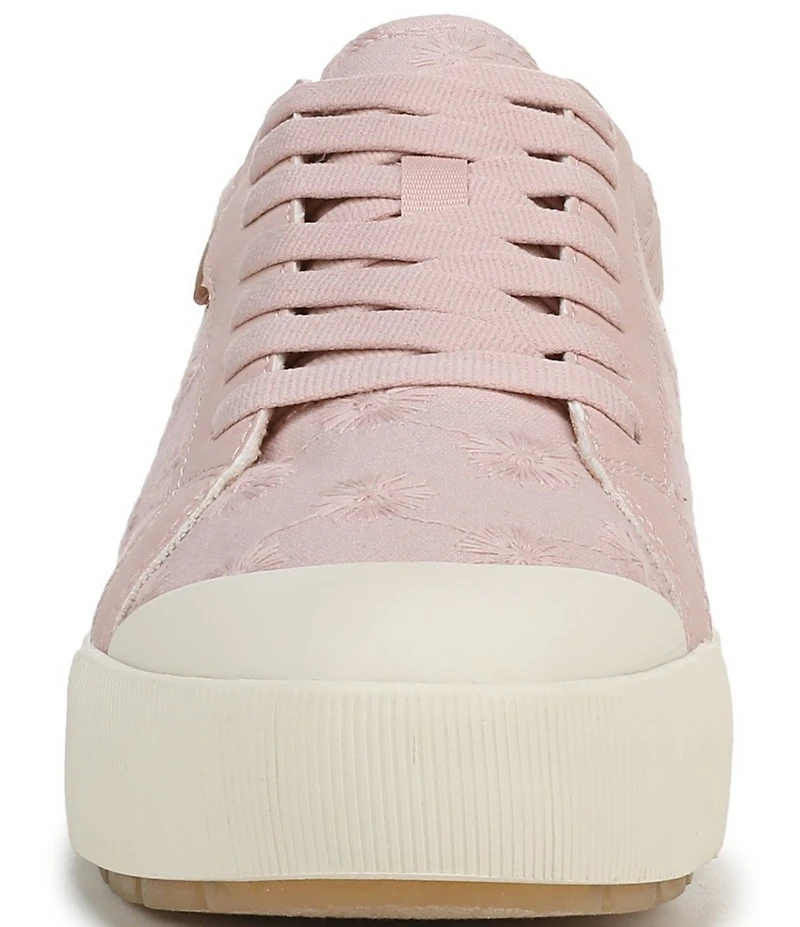 Dr. Scholl's Time Off Embroidered Textured Platform Sneakers
