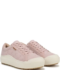 Dr. Scholl's Time Off Embroidered Textured Platform Sneakers
