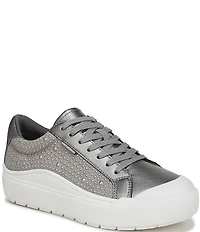 Dr. Scholl's Time Off Pearl Studded Fabric Platform Sneakers