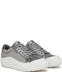 Dr. Scholl's Time Off Pearl Studded Fabric Platform Sneakers