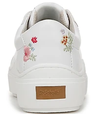 Dr. Scholl's Time Off Floral Embroidered Platform Sneakers