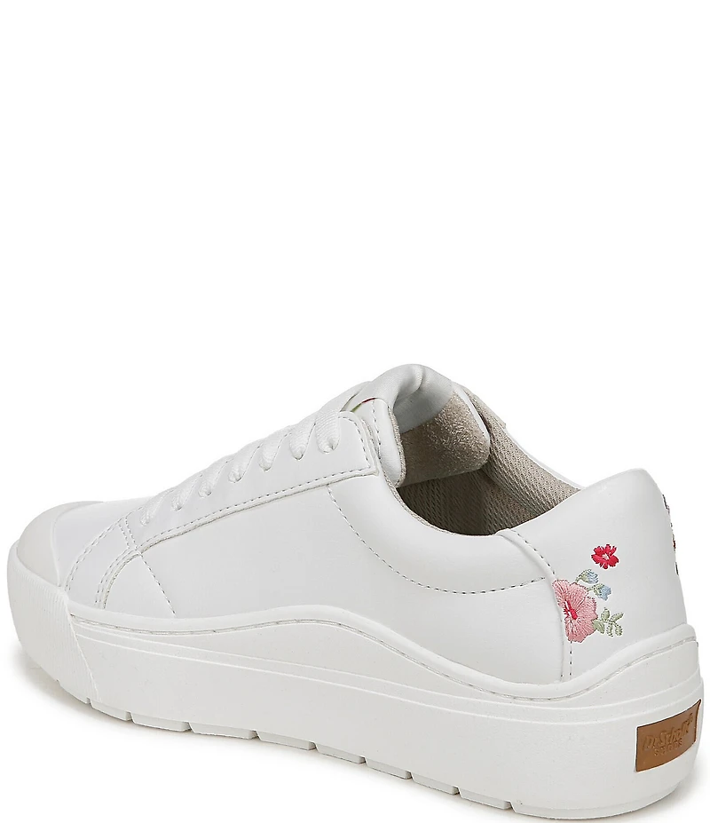 Dr. Scholl's Time Off Floral Embroidered Platform Sneakers
