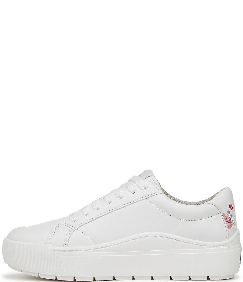Dr. Scholl's Time Off Floral Embroidered Platform Sneakers