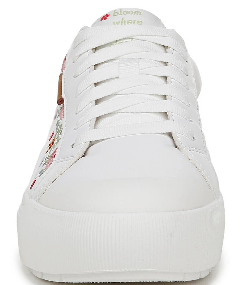 Dr. Scholl's Time Off Floral Embroidered Platform Sneakers