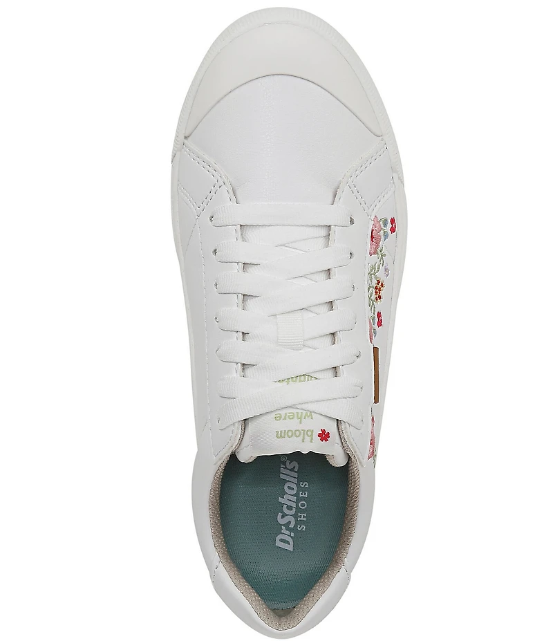 Dr. Scholl's Time Off Floral Embroidered Platform Sneakers