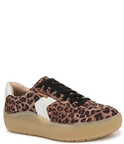 Dr. Scholl's Time Off Win Leopard Print Platform Sneakers