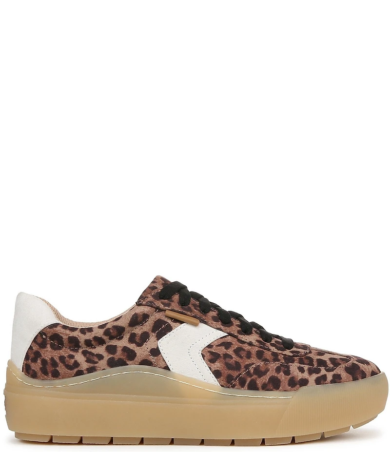 Dr. Scholl's Time Off Win Leopard Print Platform Sneakers