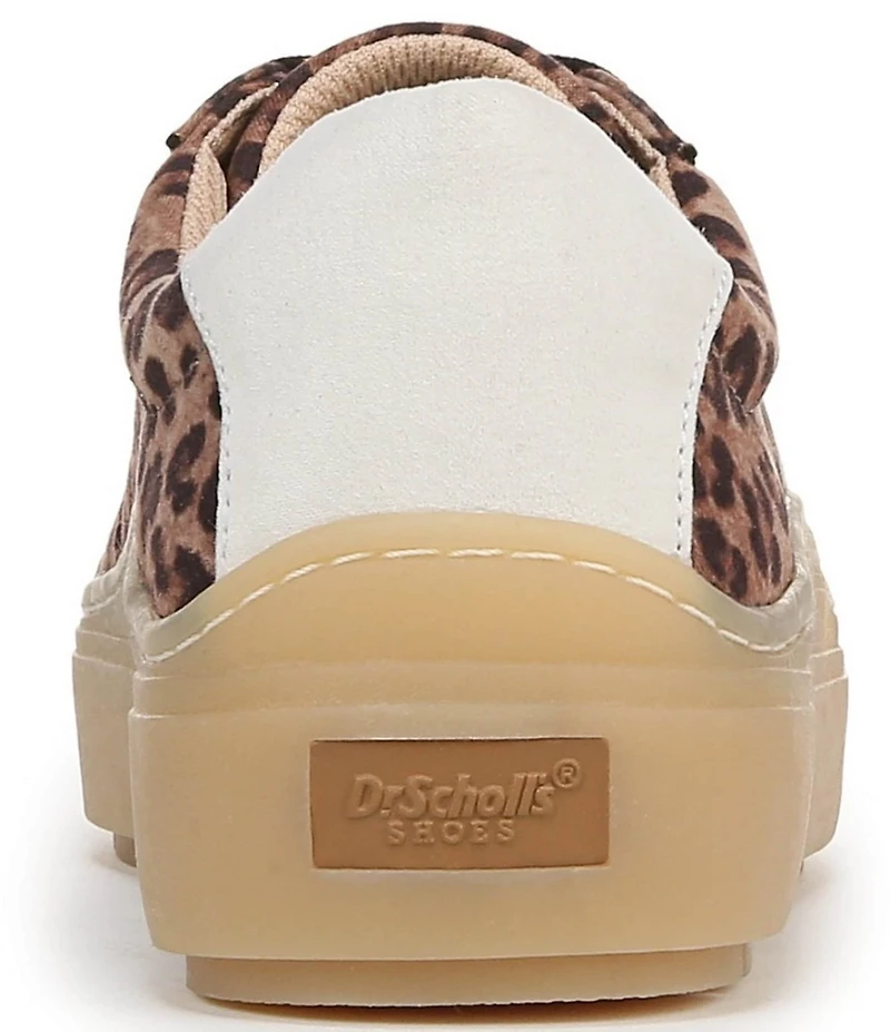 Dr. Scholl's Time Off Win Leopard Print Platform Sneakers