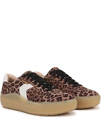 Dr. Scholl's Time Off Win Leopard Print Platform Sneakers