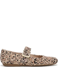 Dr. Scholl's Weston Jane Leopard Print Suede Mary Jane Flats