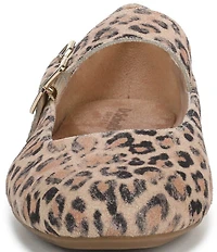Dr. Scholl's Weston Jane Leopard Print Suede Mary Jane Flats