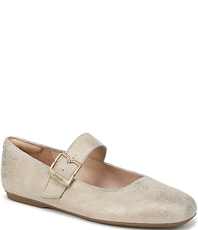 Dr. Scholl's Weston Jane Metallic Leather Mary Jane Flats