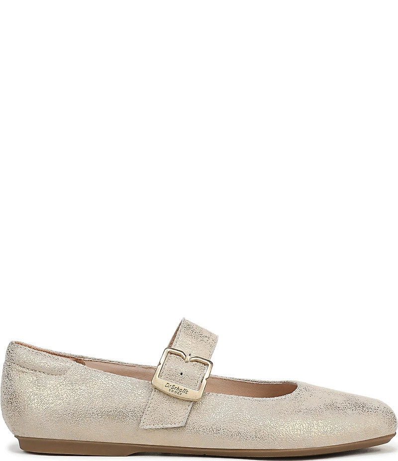 Dr. Scholl's Weston Jane Metallic Leather Mary Jane Flats