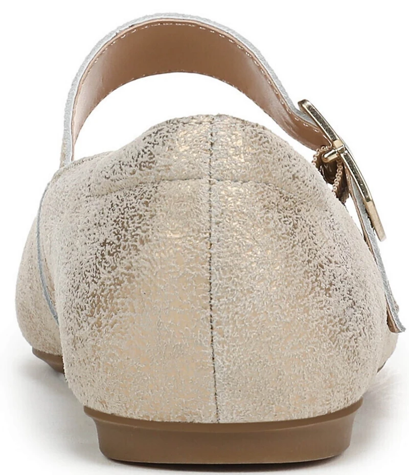 Dr. Scholl's Weston Jane Metallic Leather Mary Jane Flats