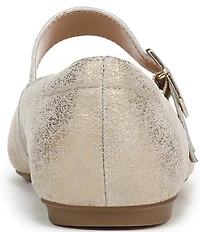 Dr. Scholl's Weston Jane Metallic Leather Mary Jane Flats