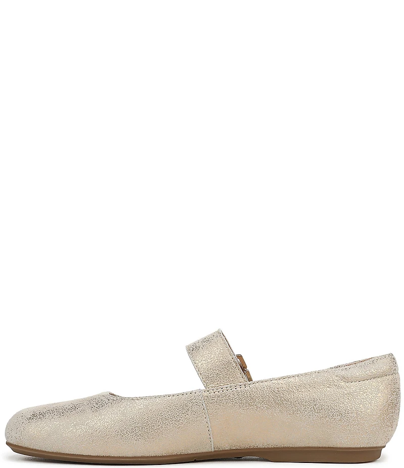 Dr. Scholl's Weston Jane Metallic Leather Mary Jane Flats