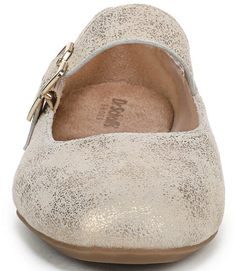 Dr. Scholl's Weston Jane Metallic Leather Mary Jane Flats