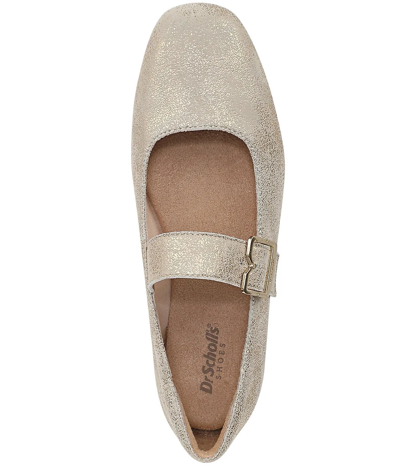 Dr. Scholl's Weston Jane Metallic Leather Mary Jane Flats