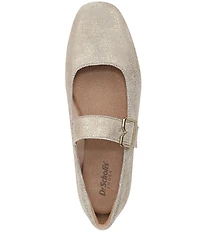 Dr. Scholl's Weston Jane Metallic Leather Mary Jane Flats