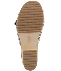 Dr. Scholl's x Wrangler Original Rodeo Cow Print Calf Hair Buckle Slide Sandals