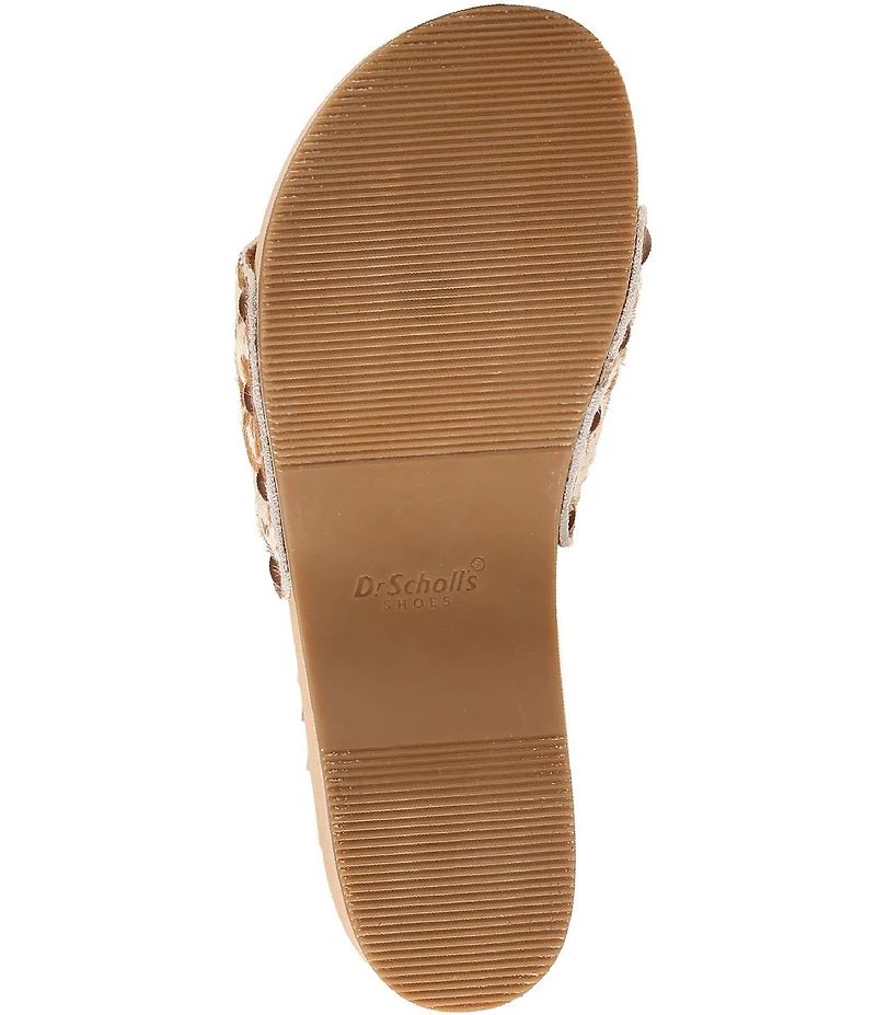 Dr. Scholl's x Wrangler Original Cow Print Calf Hair Buckle Hardware Platform Slide Sandals