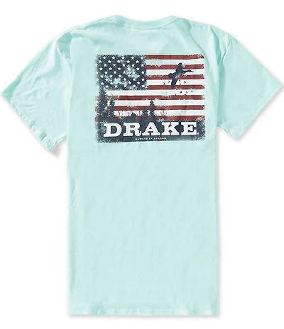 Drake Clothing Co. Americana Scenic Flag Short Sleeve T-Shirt