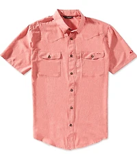 Drake Clothing Co. Cinco Ranch Chambray Short Sleeve Performance Shirt