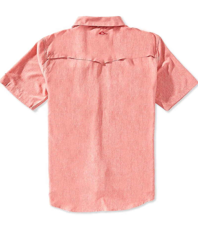 Drake Clothing Co. Cinco Ranch Chambray Short Sleeve Performance Shirt