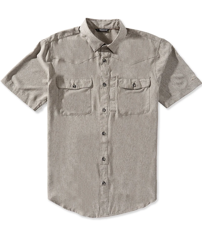 Drake Clothing Co. Cinco Ranch Chambray Short Sleeve Performance Shirt