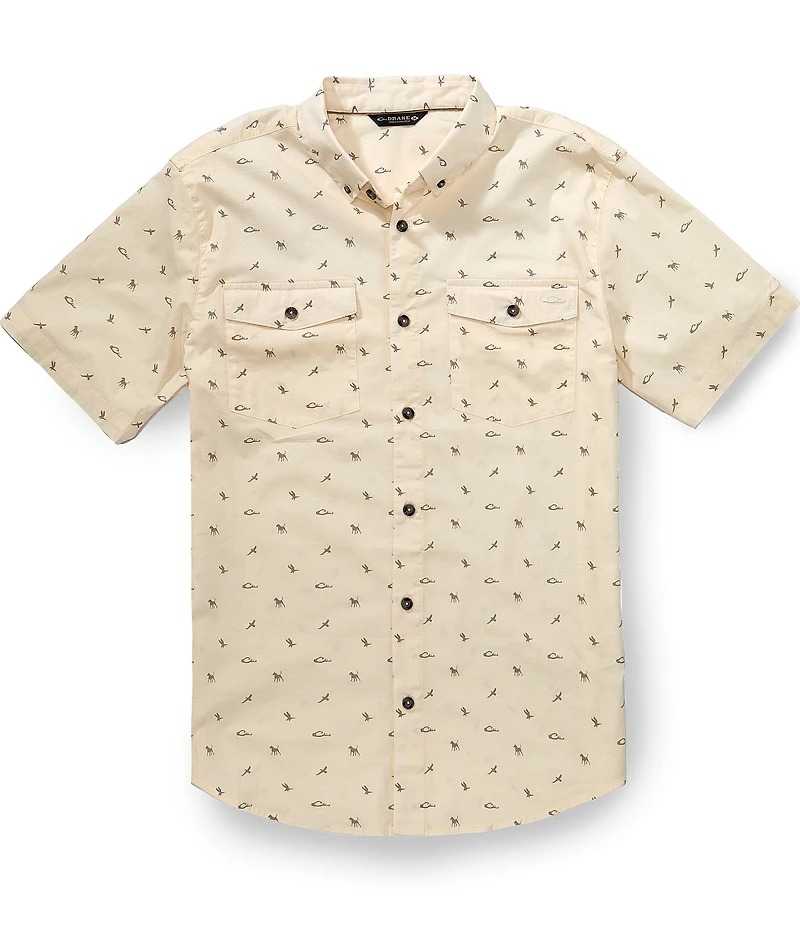 Drake Clothing Co. DDD Printed Short Sleeve Woven Shirt