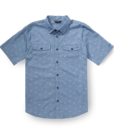 Drake Clothing Co. DDD Printed Short Sleeve Woven Shirt