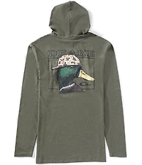 Drake Clothing Co. Duck Graphic Long Sleeve Hoodie T-Shirt