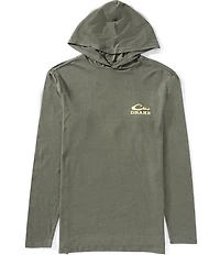 Drake Clothing Co. Duck Graphic Long Sleeve Hoodie T-Shirt