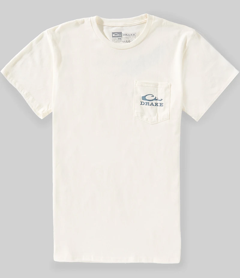 Drake Clothing Co. Flying Duck Flag Short Sleeve T-Shirt