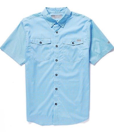 Drake Clothing Co. Frat Gingham Check Short Sleeve Woven Shirt