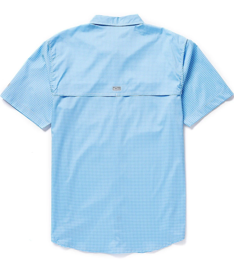 Drake Clothing Co. Frat Gingham Check Short Sleeve Woven Shirt