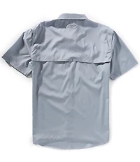 Drake Clothing Co. Frat Short Sleeve Gingham-Checked Woven Shirt