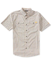 Drake Clothing Co. Frat Tattersall Performance Stretch Short Sleeve Button-Up Shirt