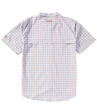 Drake Clothing Co. Frat Tattersall Performance Stretch Short Sleeve Woven Shirt