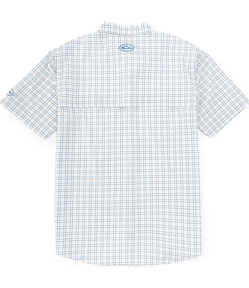 Drake Clothing Co. Frat Tattersall Performance Stretch Short Sleeve Woven Shirt