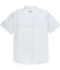 Drake Clothing Co. Frat Tattersall Performance Stretch Short Sleeve Woven Shirt
