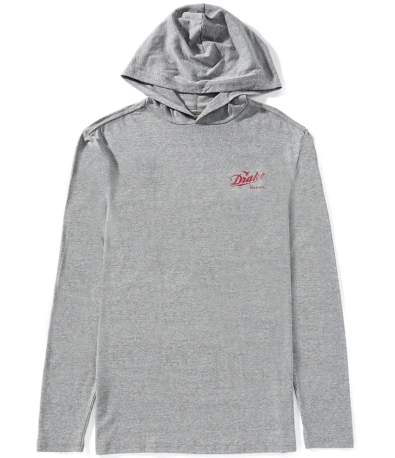 Drake Clothing Co. Graphic Logo Long Sleeve Hoodie T-Shirt