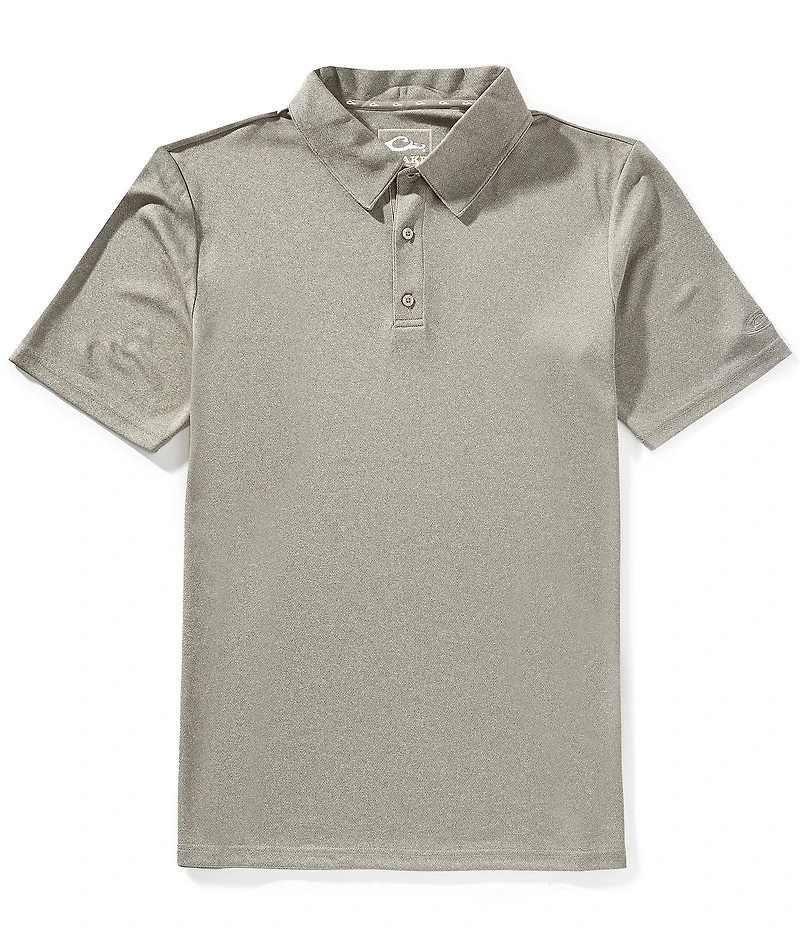 Drake Clothing Co. Heather Performance Stretch Short-Sleeve Polo Shirt