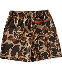 Drake Clothing Co. Lake Shore Camo 6#double; Inseam Dock Shorts