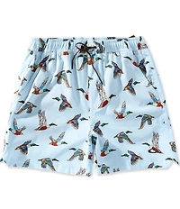 Drake Clothing Co. Lake Shore Duck Print 6#double; Inseam Dock Shorts