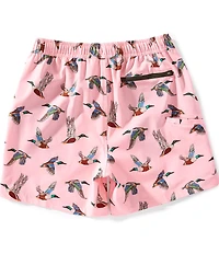 Drake Clothing Co. Lake Shore Duck Print 6#double; Inseam Dock Shorts