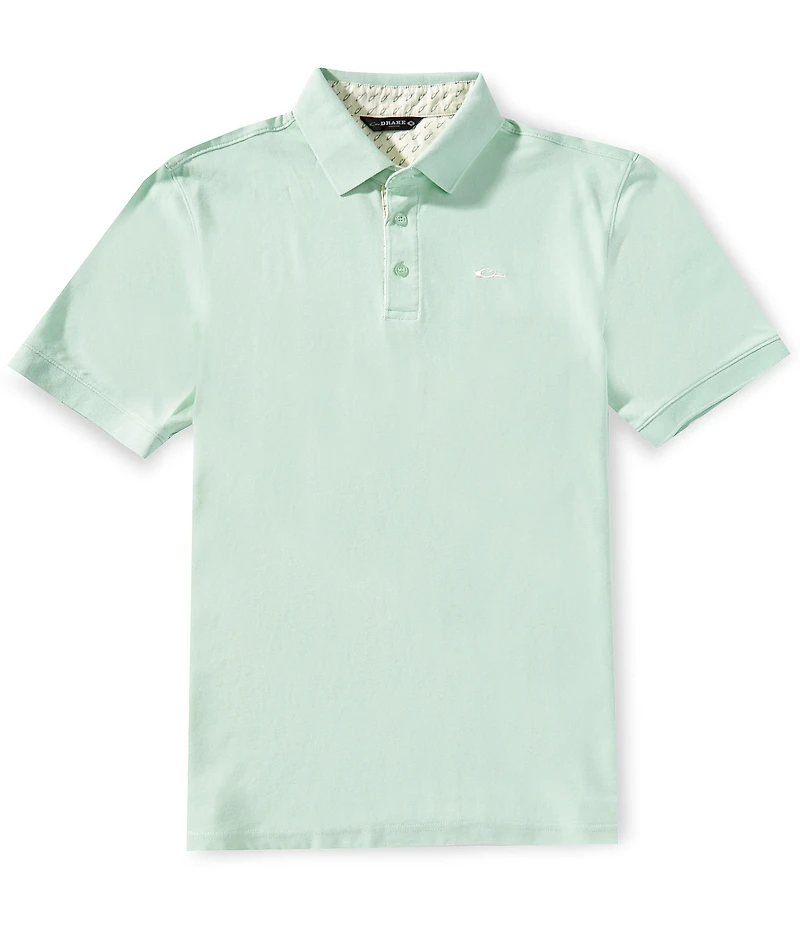 Drake Clothing Co. Performance Stretch Pique Short Sleeve Polo Shirt