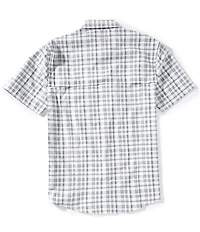 Drake Clothing Co. Short Sleeve Hunter Creek Window Pane Plaid Shirt