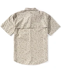 Drake Clothing Co. The Cotton Marsh Print Short Sleeve Woven Shirt